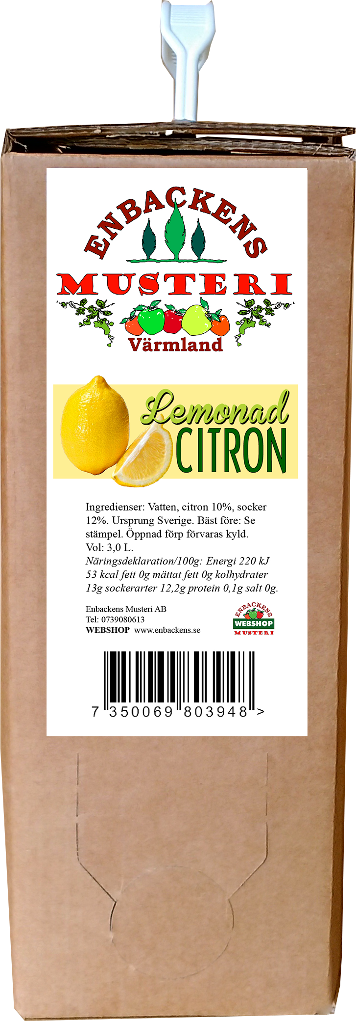 Zitronenlemonade 3 Liter