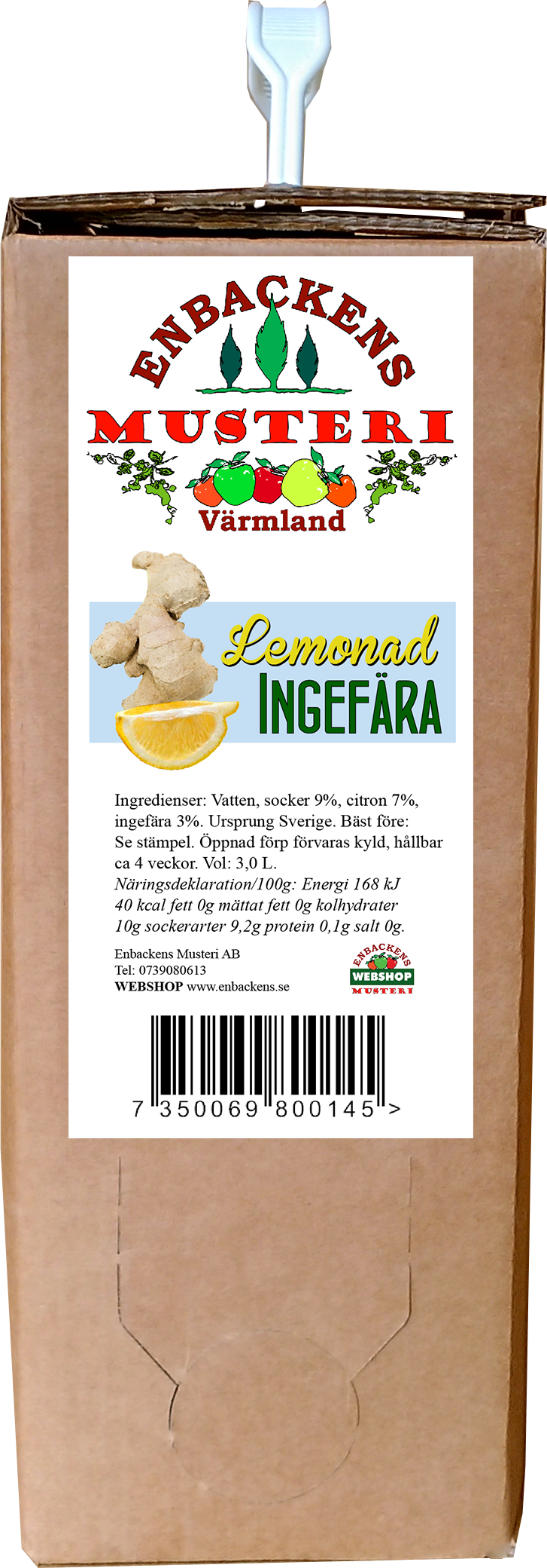 Ingwerlemonade 3 Liter