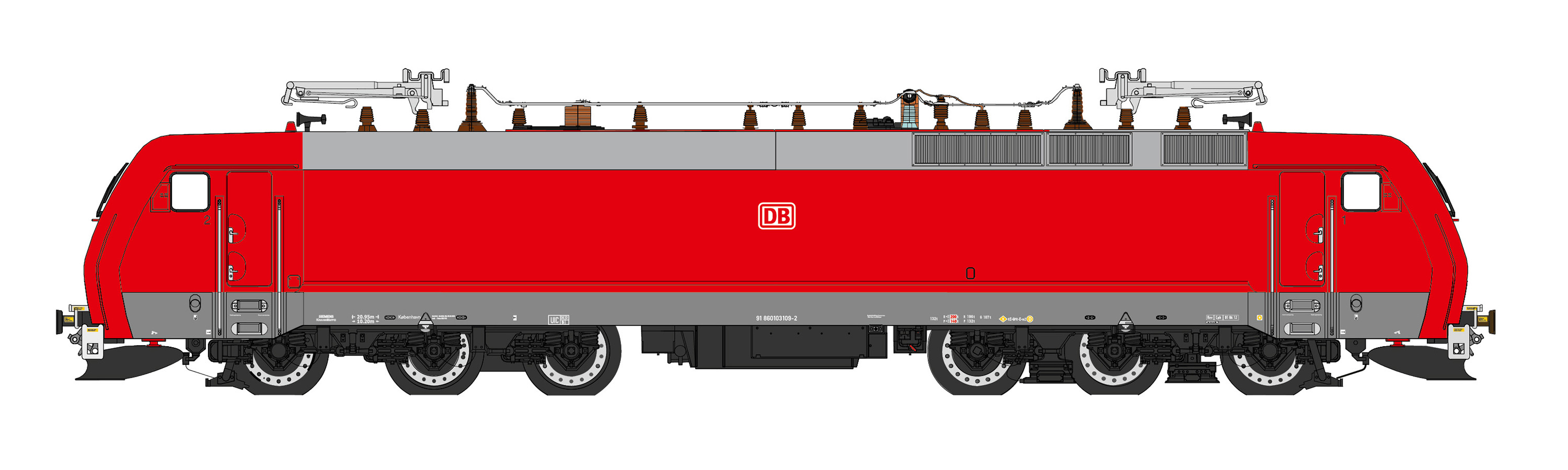 Ellok EG 3109 DB Schenker röd Ep V-VI (DC)