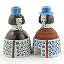 Britt-Louise Sundell (1960s) Heartwarming Bridal Couple 19cm