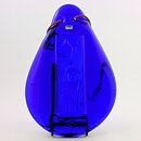 エリック・ホグラン  男の人と鳥がモチーフの青いペンダント  (29cm)  1950年代