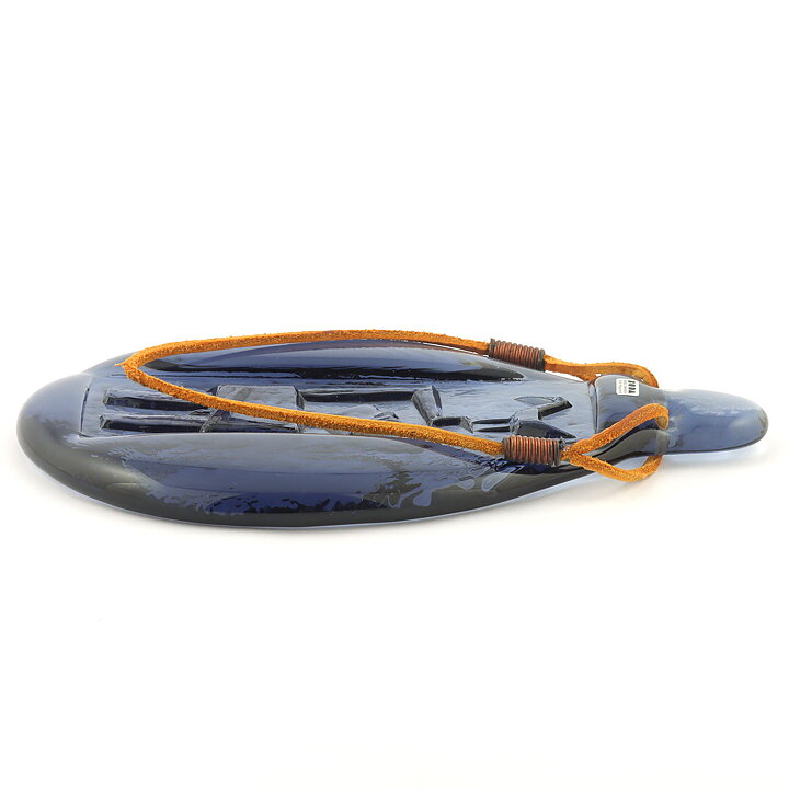 Erik Höglund (1950s) Purple Pendant with Man and Bird Motif 26cm