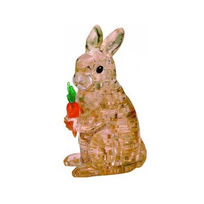 Crystal Puzzle Rabbit Brown