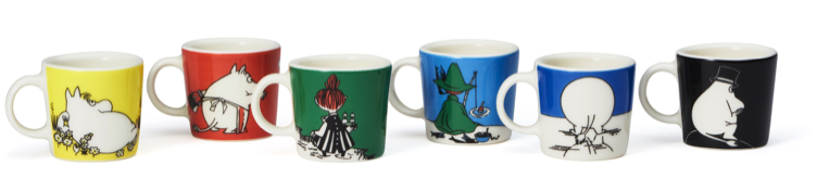 Arabia First Classic MINI Moomin Mugs - 6-pack - 2