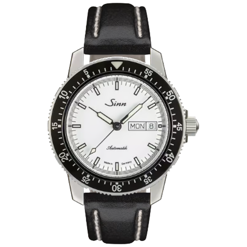 W104.012 Sinn 104 St Sa I W svart kalvskinn