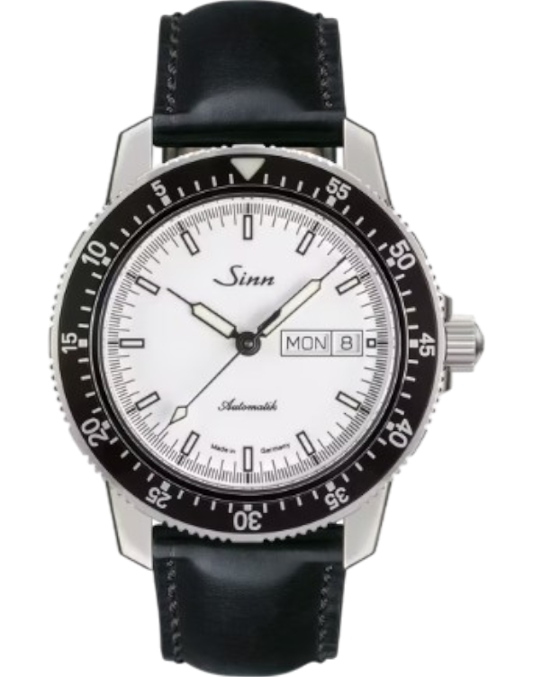 W104.012 Sinn 104 St Sa I W svart kalvskinn