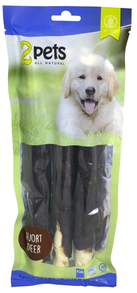 2pets Tuggrulle m hjort 28cm 3-p