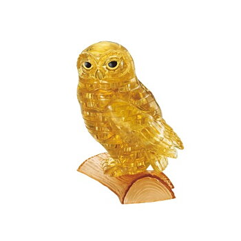 Crystal Puzzle Owl Gold