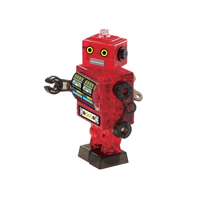 Crystal Puzzle Robot Red