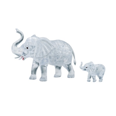 Crrystal Puzzle Elephant Set