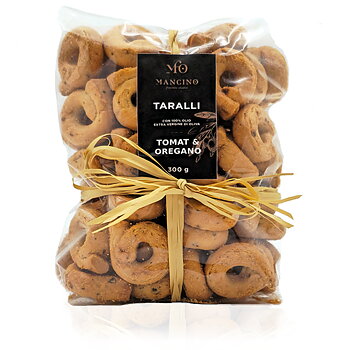 Mancino Taralli Tomat & Oregano, 300 g