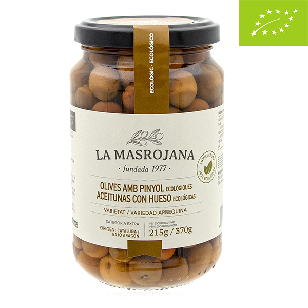 La Masrojana Gröna Arbequinaoliver, 370 g EKO