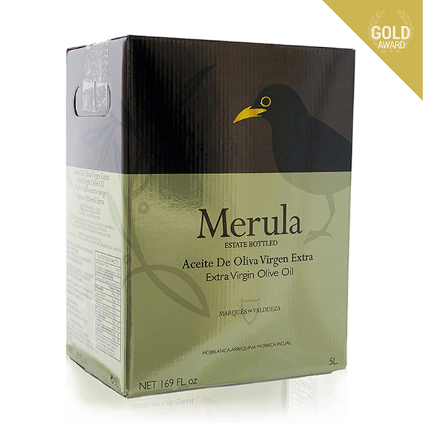 Merula, 5 liter bag in box. Spansk prisbelönt Extra Jungfruolja från Extremadura.