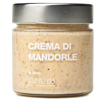 Convivia Mandelcréme, 190 g. Söt italiensk créme på sicilianska mandlar.