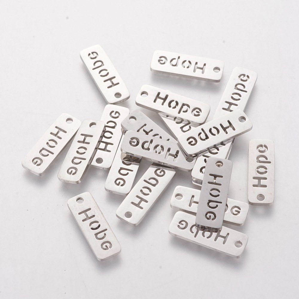 Hope berlock rostfritt stål 17 mm – 2 st - 2