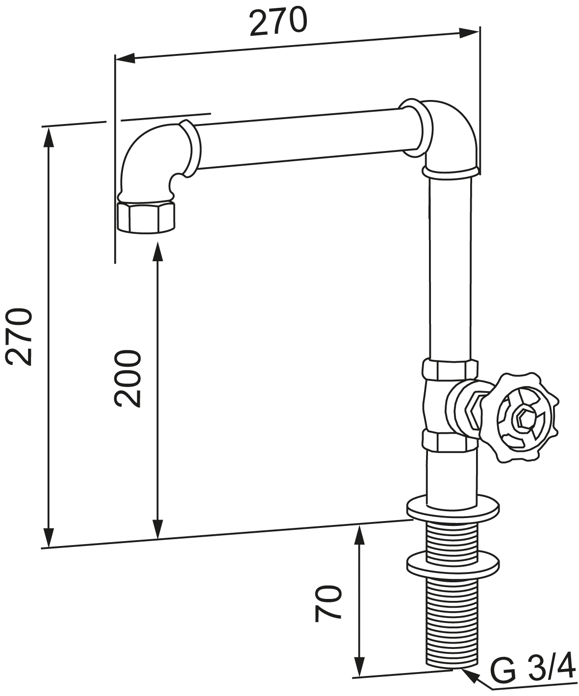 Garden outdoor-Küchenarmatur - Schwarz - 3