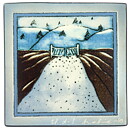 Heljä Liukko-Sundström (1980) Gate and Hills Wall Plaque 12 cm