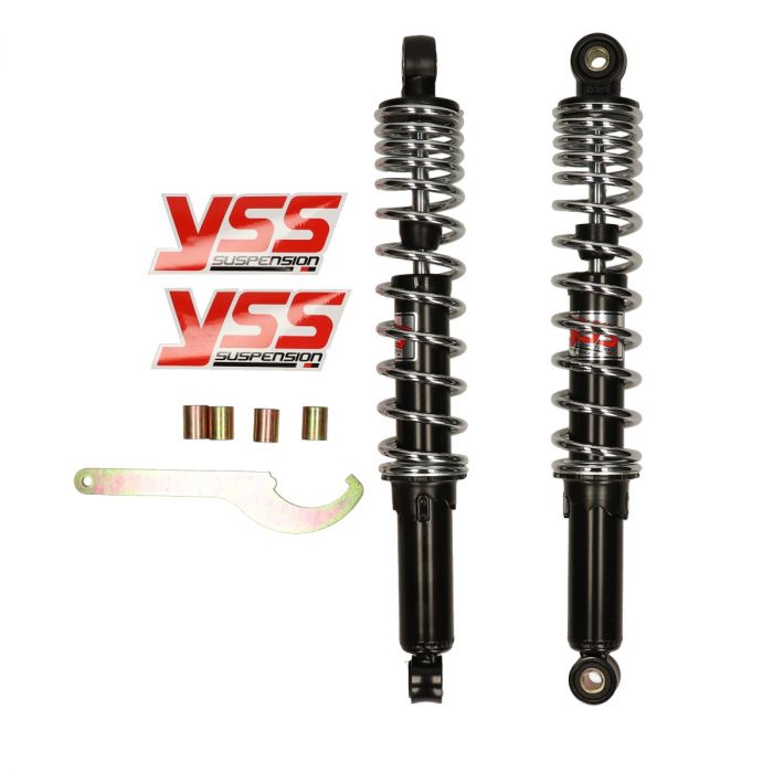 Iskunvaimentimet YSS Pro-X 360 mm, 2 kpl, musta/kromi