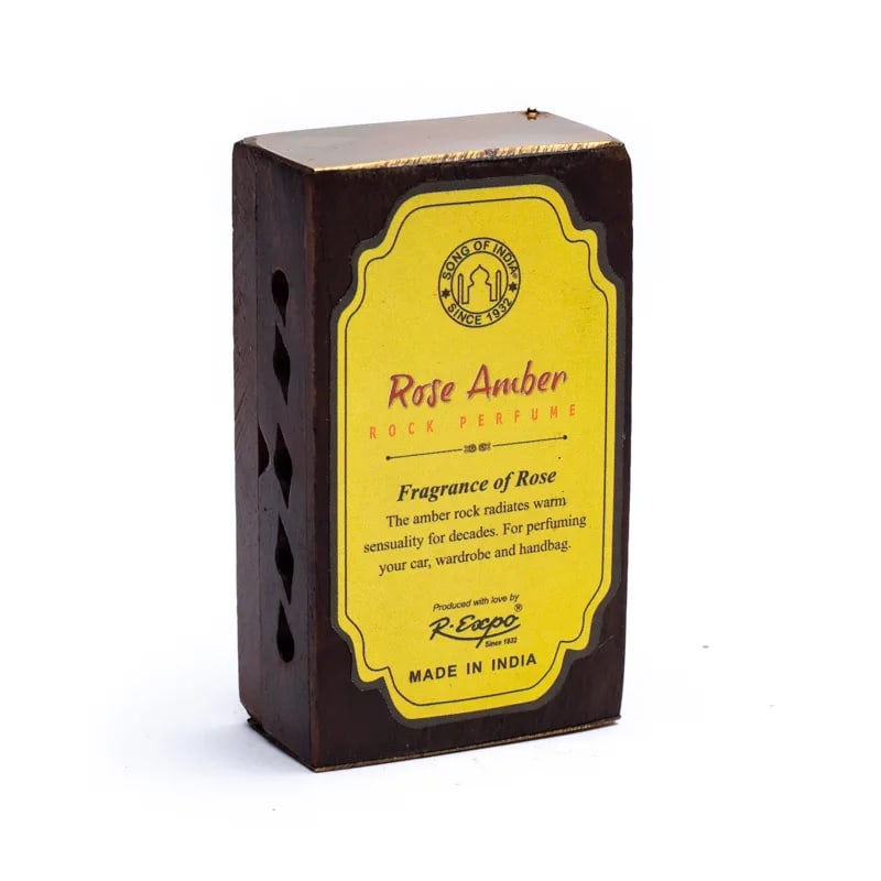 Amber /Rose Kåda i Träskrin  - 5gr Kåda - 2