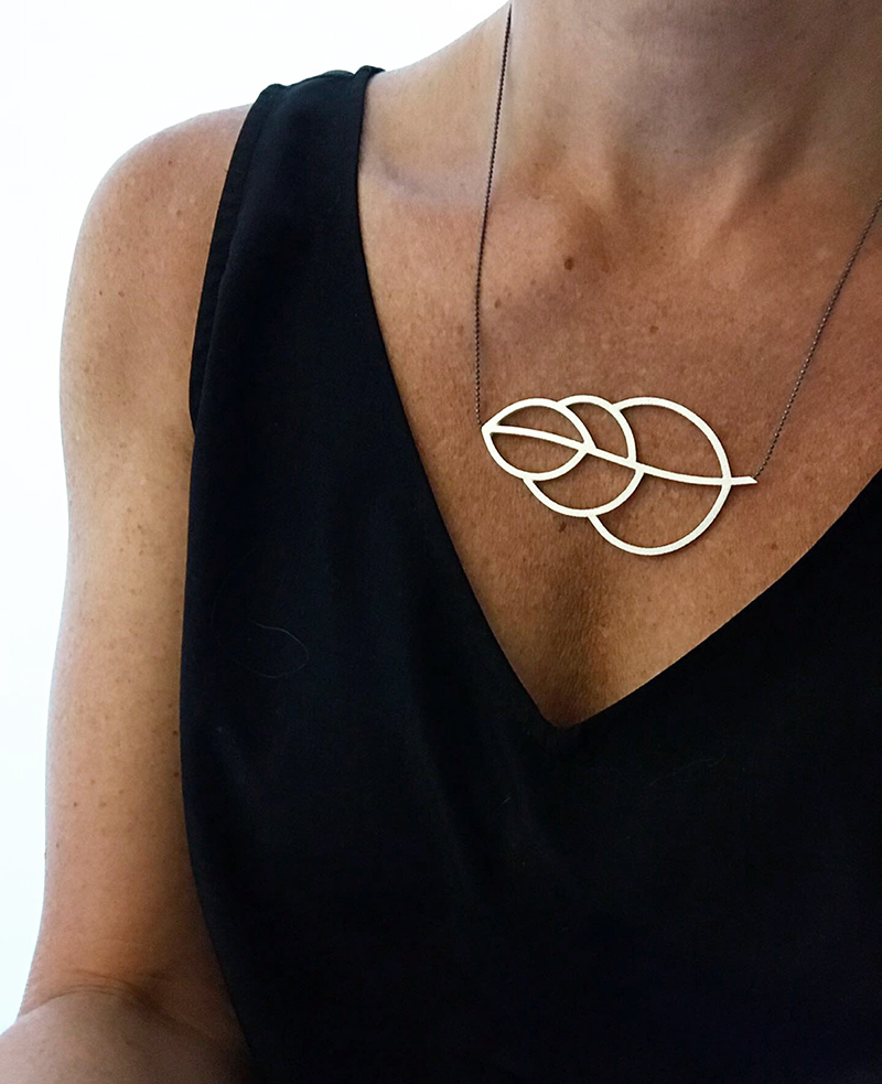 Silverhalsband LEAFY