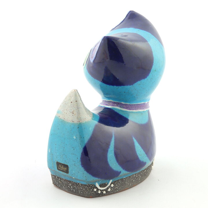 Thomas Hellström (1962) Blue Cheerful Cat 15 cm