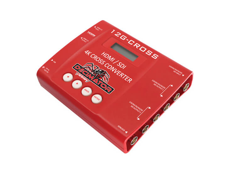 Decimator Design 12G-CROSS 4K HDMI/SDI Cross Conv w/ Scal & Frame Rate Conv.
