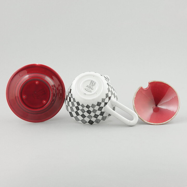 Marianne Westman (Red Top 1956) Sauce Pan with Lid and Plate 15 cm