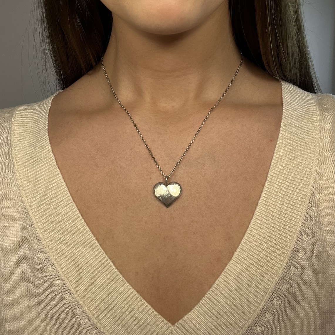 Hänge Älskad hjärta 20 mm silver  - 4