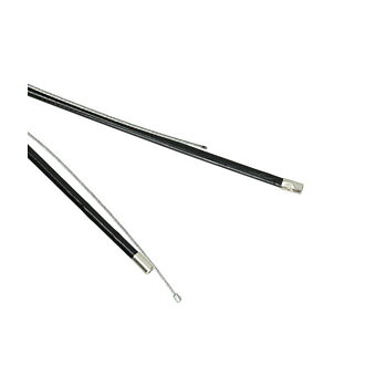 Universal cable black 1750mm, for gas cable. Twisted inner wire.