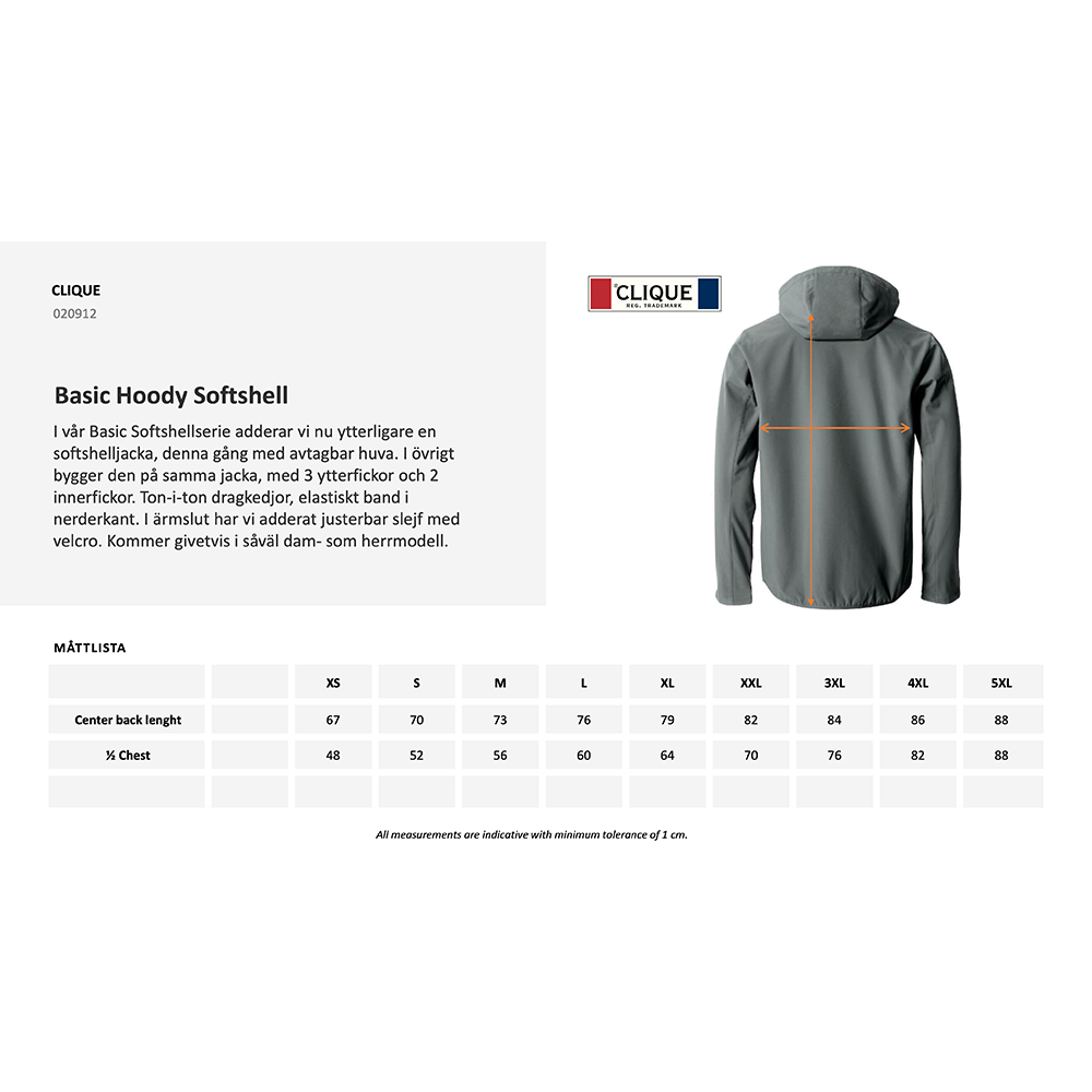 Softshelljacka Classic Huva Svart Dam/Herr - 5