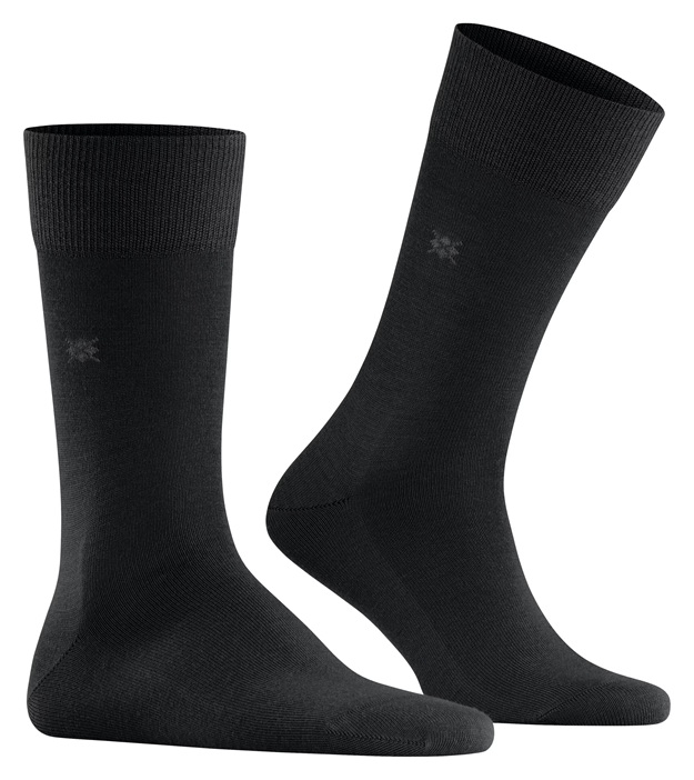 Burlington Leeds Jungfru-ull Svart Herr