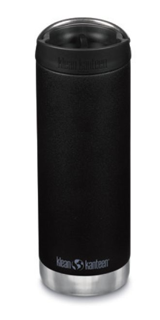 Sort Klean Kanteen termokande i stål