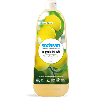 Sodasan Tvål Citrus Och Oliv Med Ekologisk Olivolja 1 L Refill