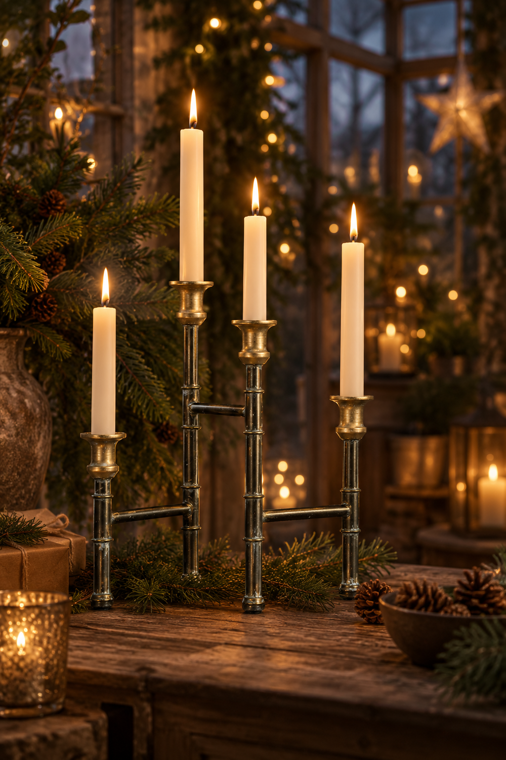 CANDLESTICK TUBE FOR 4 CANDLES - INDUSTRIAL - 5