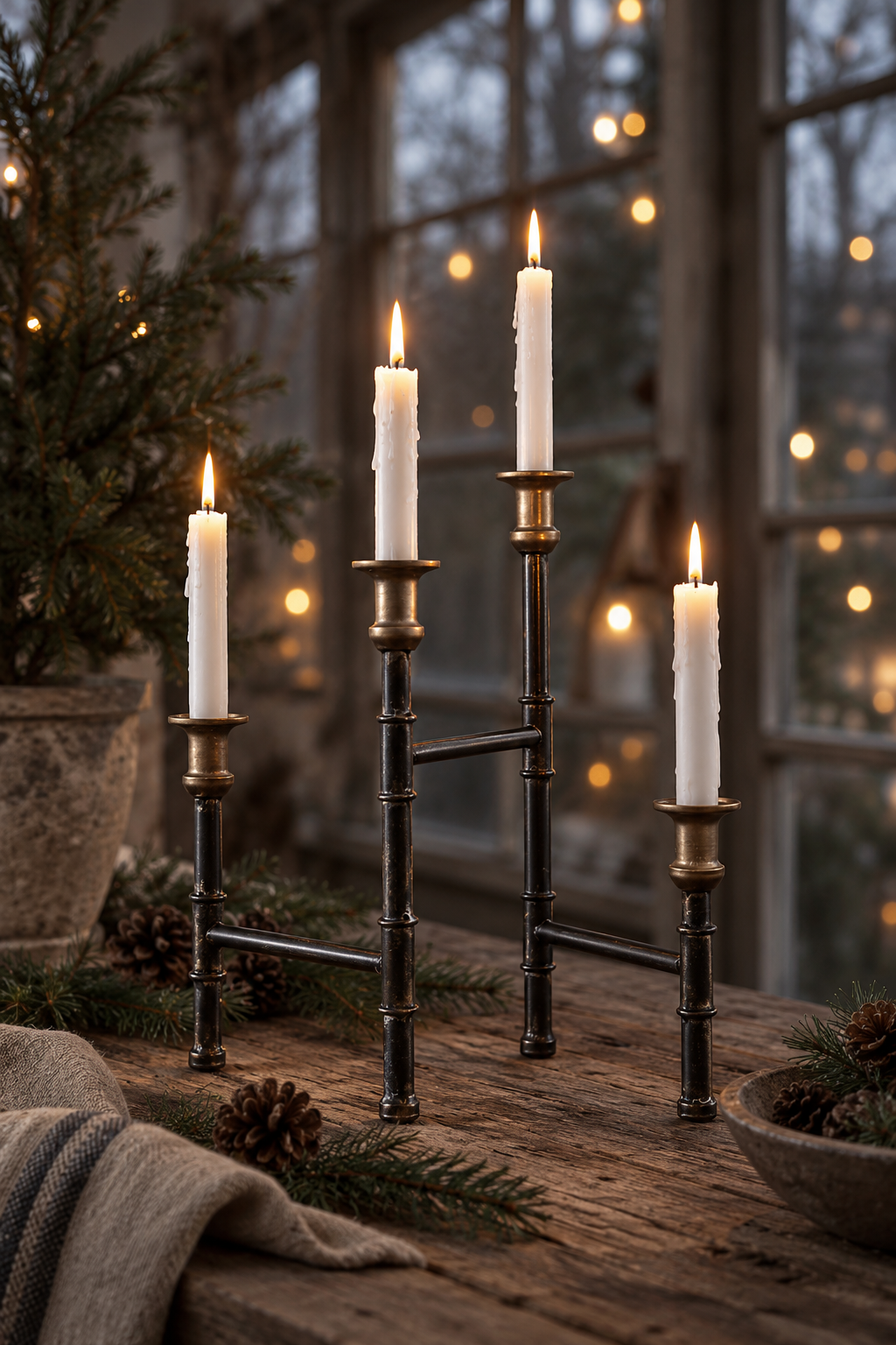 CANDLESTICK TUBE FOR 4 CANDLES - INDUSTRIAL