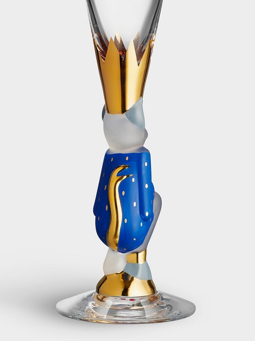 Nobel Djävulsglas Champagneglas Blå - 3