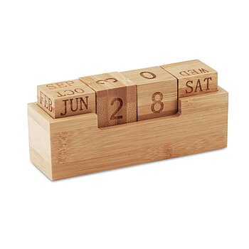 Murstenskalender i trækasse