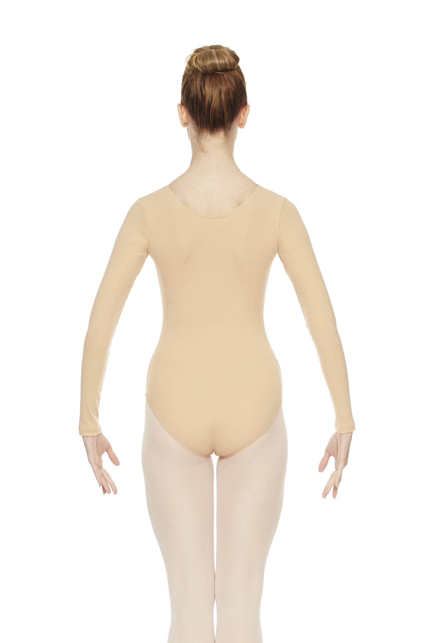 Långärmad body i hudfärgat - 2
