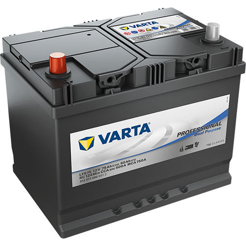 VARTA LFS75 12 V 75 Ah PROFESSIONAL FRITID DUAL PURPOSE BATTERI