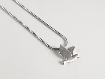 Duva hänge 14mm,  925-silver