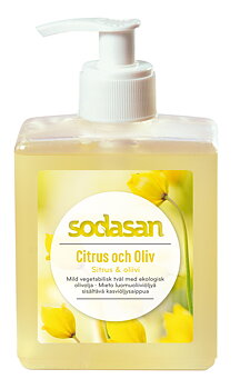 Sodasan Citrus och Oliv Flytande Ekologisk Tvål 300 ml