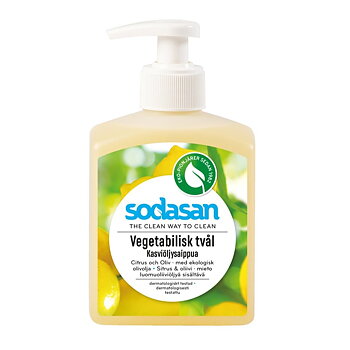 Sodasan Vegetabilisk Tvål Citrus Med Ekologisk Olivolja 300 ml