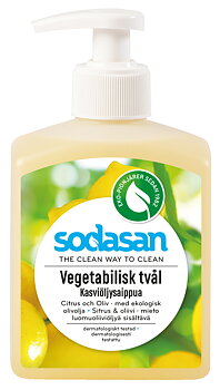 Sodasan Vegetabilisk Tvål Citrus Med Ekologisk Olivolja 300 ml