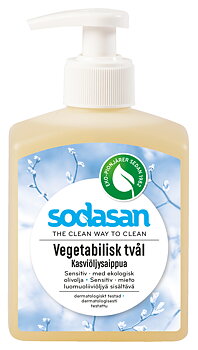 Sodasan Vegetabilisk Tvål Sensitiv Flytande Ekologisk 300 ml