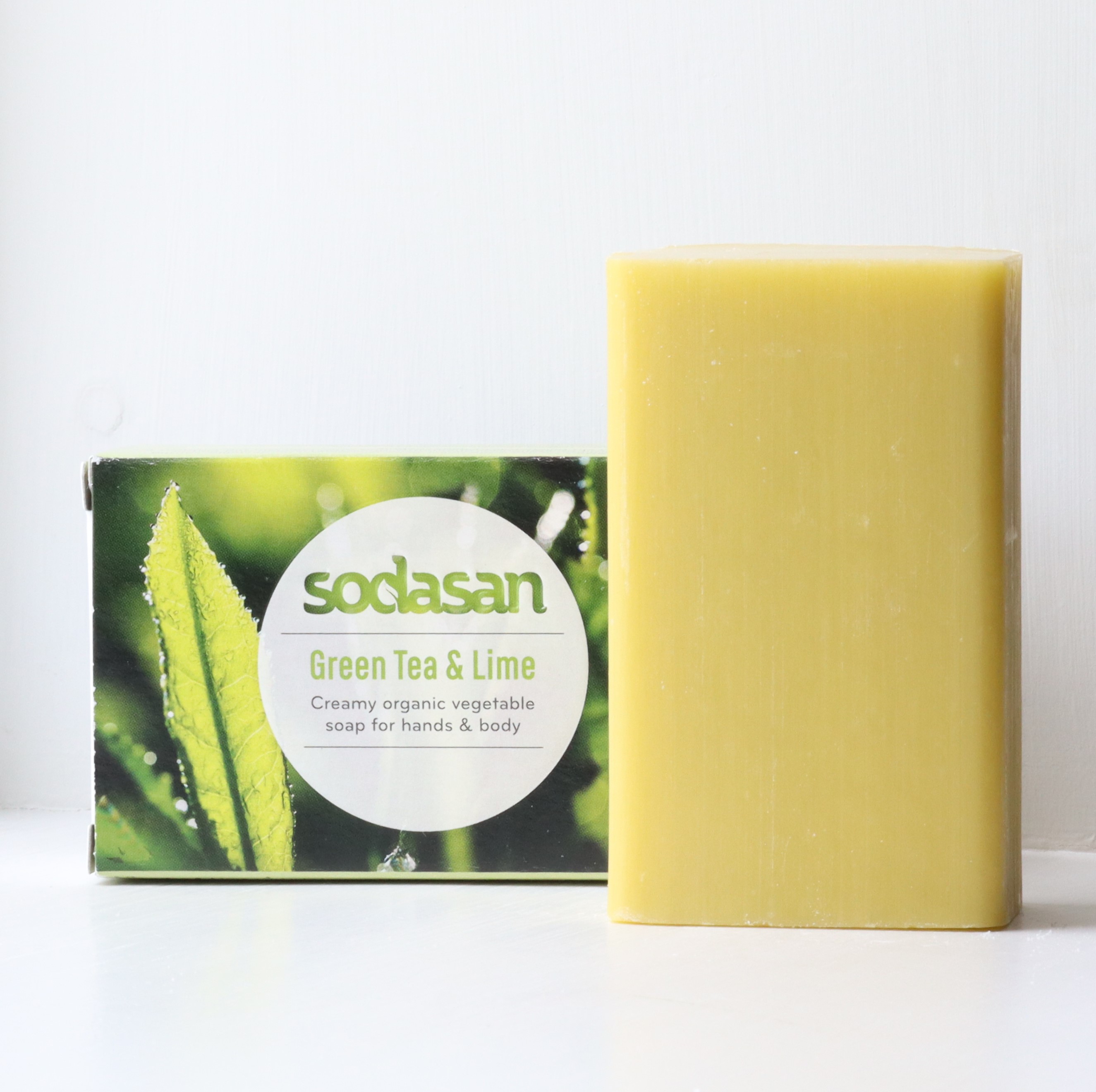 Sodasan Ekologisk Tvål Grönt Te & Lime 100 g - 2