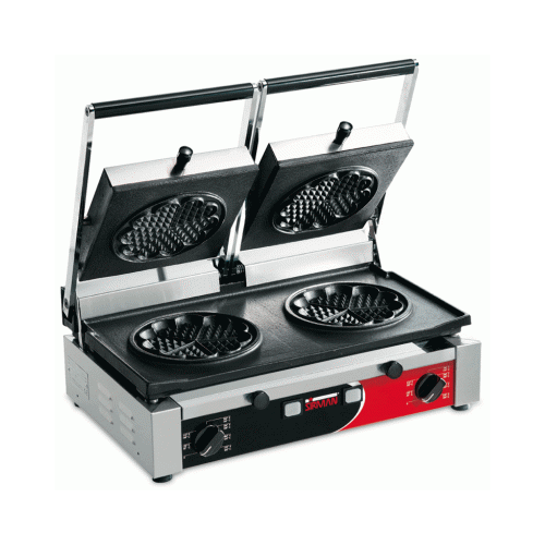 Sirman - Våffeljärn - PDW - Dubbelt - Hjärtformade våfflor- 3kW