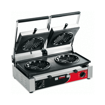 Sirman - Våffeljärn - PDW - Dubbelt - Hjärtformade våfflor- 3kW