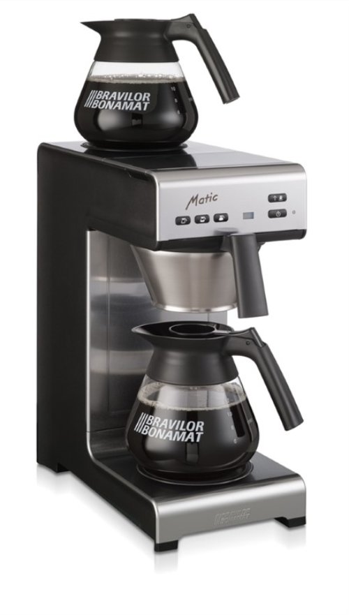 Bonamat - Kaffebryggare - Matic -1 bryggcentral och 2 värmeplattor - 230V - Marin