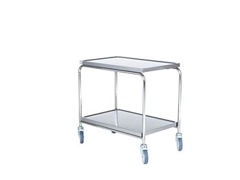 Minirullbord - Hallins rfr. 2 Hyllor Skivmått 400 x 600 - Höjd 810 mm
