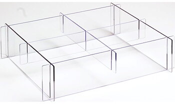 Fyrdeladsarg av Plast till Kylbricka G320 90 mm